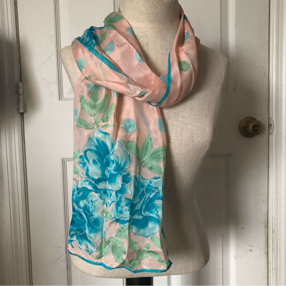 Vera Silk Floral Scarf
